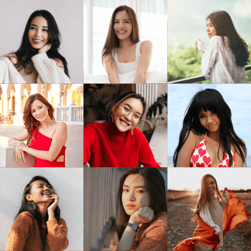 Filipino and Asian Women on Cherry Blossoms
