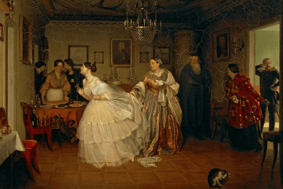 The Major's Marriage Proposal - Pavel Fedotov