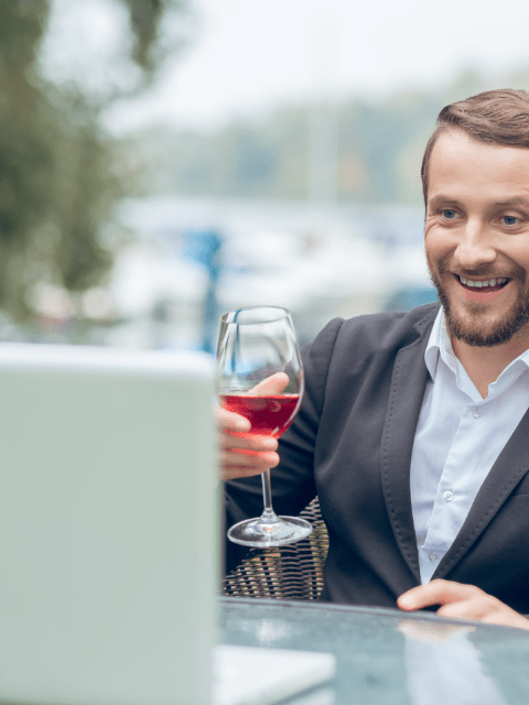 Smiling Foreign Man in Online Date - Simple Guide to Online Dating Etiquette - Blossoms Dating Blog