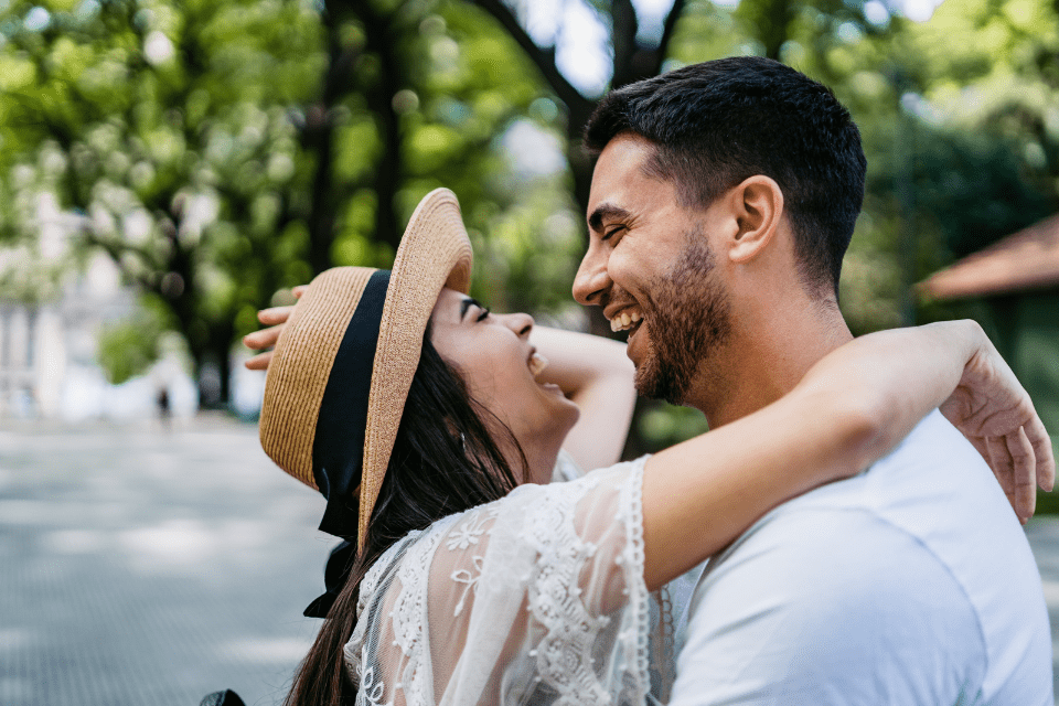 Young Couple Laughing Together